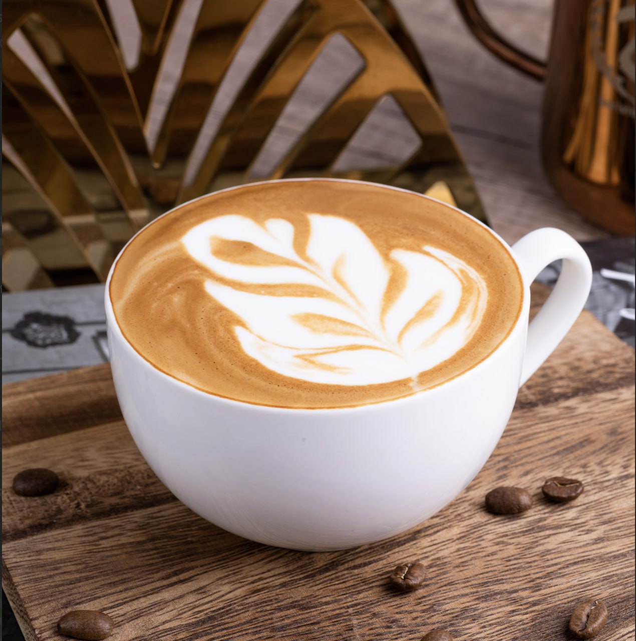 Iced Phoenix latte with oat milk and condensed milk